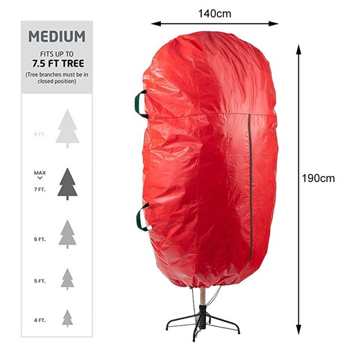 Handy Upright Christmas Tree Storage Bag Fits 7 ft Tall Trees Effortlessly - Picture 9 of 29