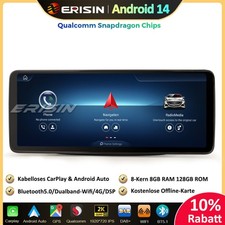 12.3" 128GB Android 14 Autoradio GPS Für Mercedes B-Klasse W246 DAB+ CarPlay SWC 12.3" 128GB Android 14 Autoradio GPS Für Mercedes B-Klasse W246 DAB+ CarPlay SWC