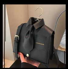 Solid Color Faux Leather Crossbody