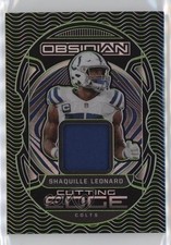 2022 Panini Obsidian Cutting Edge Electric Etch Green /50 Shaquille Leonard