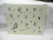 Vintage 1980's Kari Barba "Butterflies". Guideline Tattoo Supply.