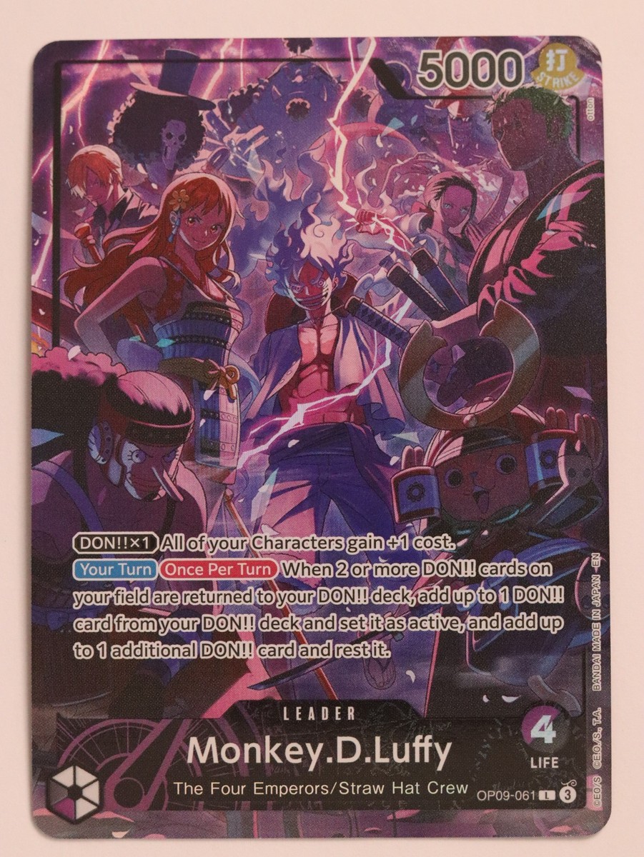 Monkey.D.Luffy OP09-061 Leader 2nd Anniversary Set Promo Near Mint