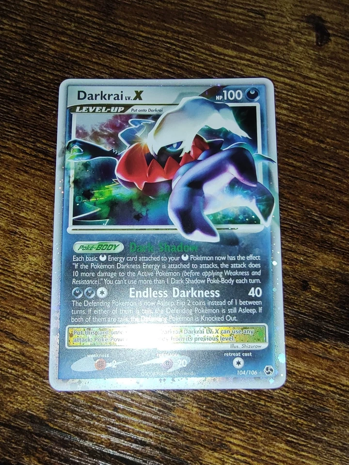 Darkrai Lv.X 104/106 Great Encounters Pokemon Ultra Rare Holo NM - Image 3 of 4