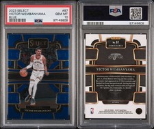 2023-24 PANINI SELECT- CONCOURSE VICTOR WEMBY #87 BLUE ROOKIE CARD PSA 10 🔥🏀