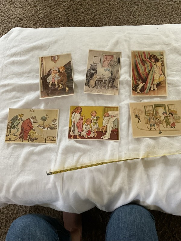 Lot of 6 Vintage 1985 Dover Publications Postcards  Unused