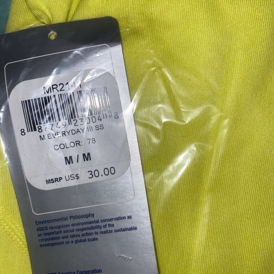 Asics Shirt Mens Medium Everyday III Short Sleeve Athletic Tee NWT MR2141-78 - Image 2 of 4