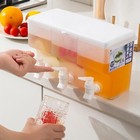 3,5 L Kühlschrank, Wasserkocher, Krüge mit 3 Zapfhähnen, Limonadenflasche,