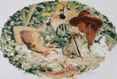 Eric BATTISTA: Die Ameise, Signierte Original-Lithografie, 1983