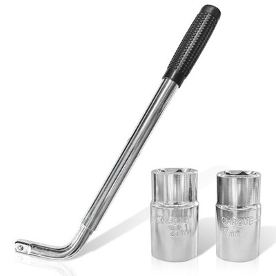 Universal Telescoping Wheel Lug Wrench, Extendable Car Wheel Nut Remover with...