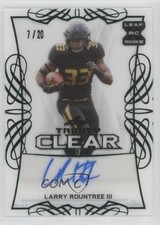 2021 Leaf Trinity Clear Green Foil 7/20 Larry Rountree III #CA-LR3 Auto n1u
