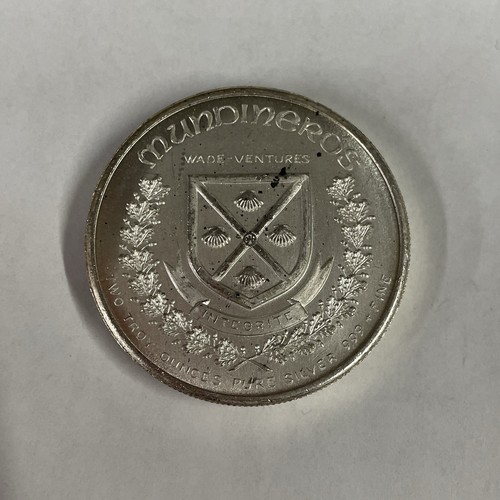 Mundineros Two Silver World Trade Wade Ventures 2 Troy oz Integrite 1973 Round - Bild 2 von 8