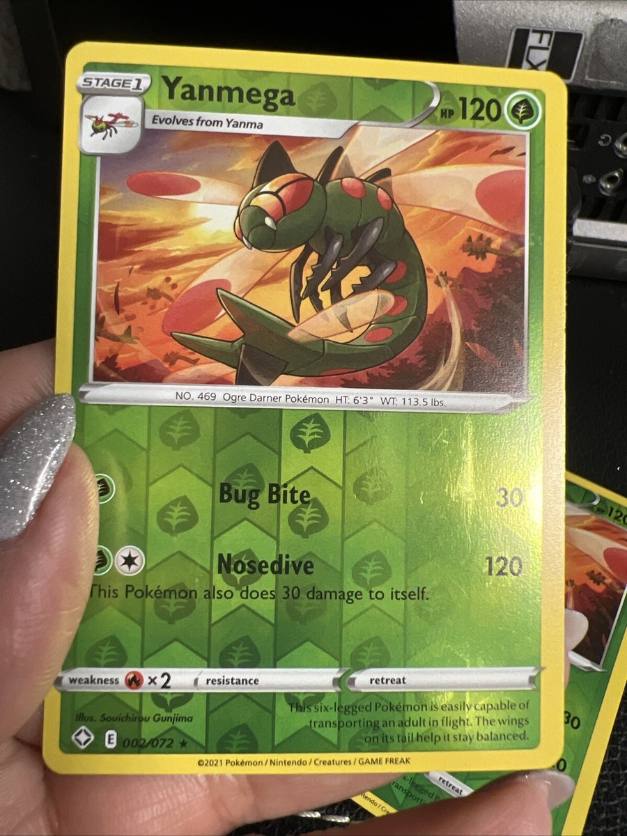2021 Pokémon TCG Shining Fates - Yanmega Reverse Holo rare 2/72 | eBay