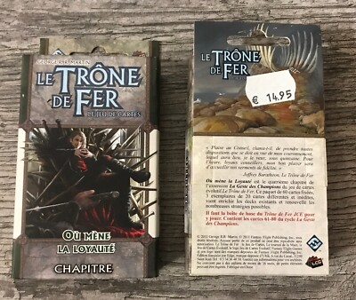 NEW JCE THRONE OF IRON CARDS @ OR LEAD LOYALTY @ GAME OF THRONES EXPANSION