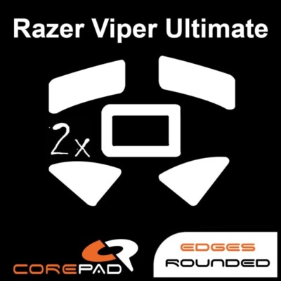Piedini Per Mouse Corepad Skatez Per Razer Abyssus 2014 – PTFE Teflon Hyperglides Per Un Movimento Fluido