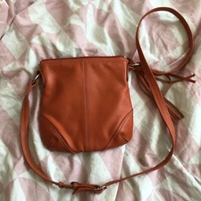 ili new york leather crossbody orange small 