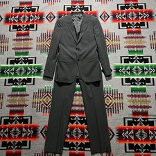 Theory Wool Blazer Mens 40L Gray Stripe Slim Fit Sport Coat D6