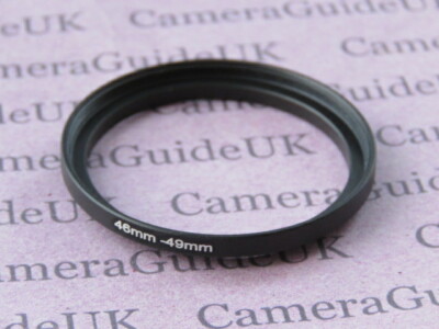 46 mm auf 49 mm Stecker-Buchse Step Up Filterring Adapter 46 mm-49 mm 