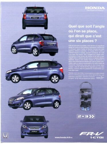 2006 / Voiture FR-V / Automobile Honda / publicity / advertising - Bild 1 von 1