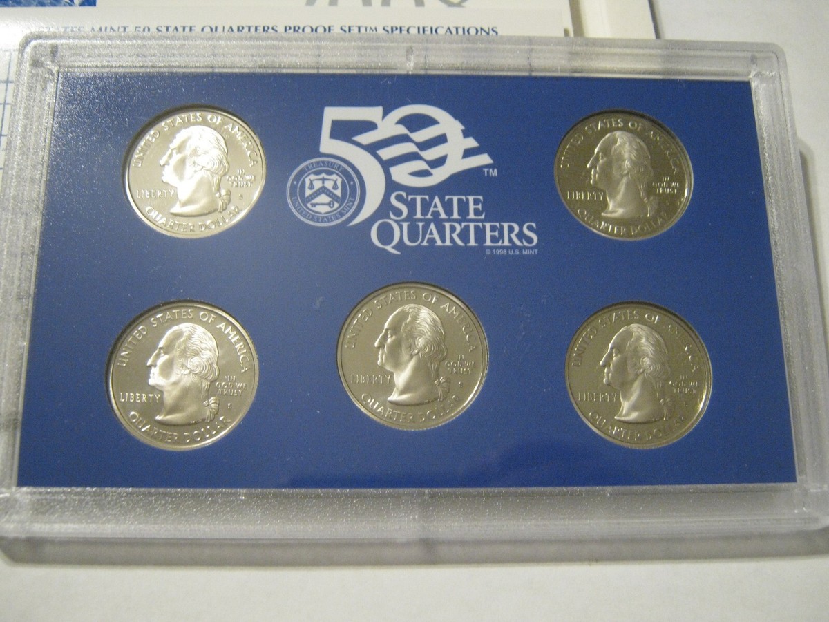 US Mint 2008 50 State Quarters 5 Coin Proof Set, OK, AZ, NM, Hawaii and  Alaska | eBay