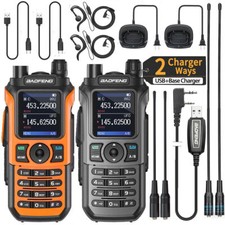 2Pcs Baofeng UV-21 Pro V2 Ham Walkie Talkies Long Range VHF/UHFTwo Way Radio Kit