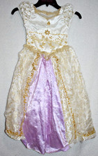 Disney Store Tangled Rapunzel Wedding Dress Costume Size S 5-6 Girls Halloween
