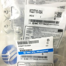 1 Bag / 5 Pack SMC KQ2T10-08A PBT Push to Connect Pipe Fitting, Reducer