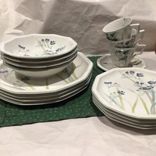 MIKASA Nature'S Garden Plates / cups & saucers DA 906 Blue Freesia SELECT PICK