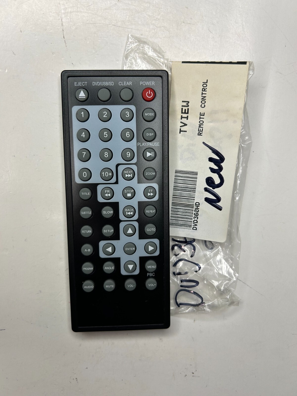 TVIEW DVD360HD Replacement Remote Control OEM NEW for Vehicle in-Dash DVD Player