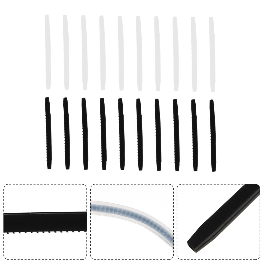 10 Anti-Slip Eyeglass Holders with Foot Covers for Men and Women