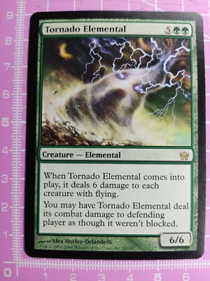 Tornado Elemental - Magic MTG - Rare Green Creature Elemental - Fifth Dawn - M/NM