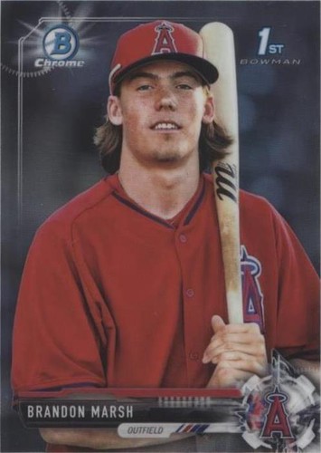 ブランドンマーシュ Brandon Marsh 2018 Bowman Chrome Prospects Purple Refractor