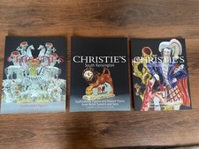 3 CHRISTIES AUCTION CATALOGUES 2001 ~ STAFFORDSHIRE FIGURES / ROBIN SANDERS
