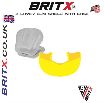 Scudo Di Gomma PARADENTI BOXE RUGBY Arti Marziali Adulti Junior - Foto 5