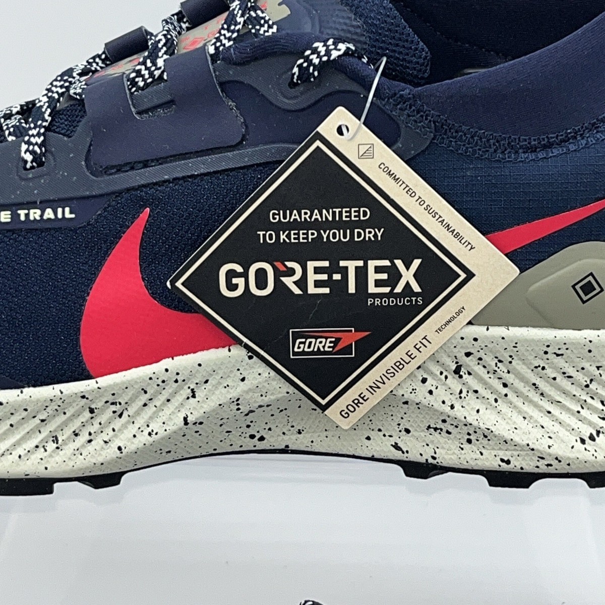 Nike Air Zoom Pegasus Trail 3 GORE-TEX Trail Running Shoes | Obsidian Siren Red Pegasus Trail 3 GORE TEX  main image 3