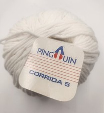Pingoin Corrida 5 60 Cotton 40 Acrylic 50g White Vintage Yarn