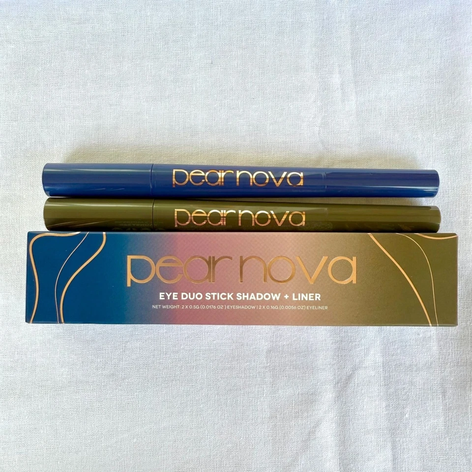 Pear Nova Eye Duo Stick Shadow Liner Azurite Unakite Full Size Creamy Blendable - Image 3 of 4