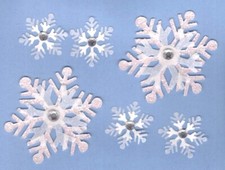 Jolee's by You 3-D non adhesive Embellishment SNOWFLAKES Fast FREE SHIP 56246