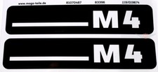 Hercules M 4 Mofa Trittbrett Seitendeckel Aufkleber Dekor Schriftzug