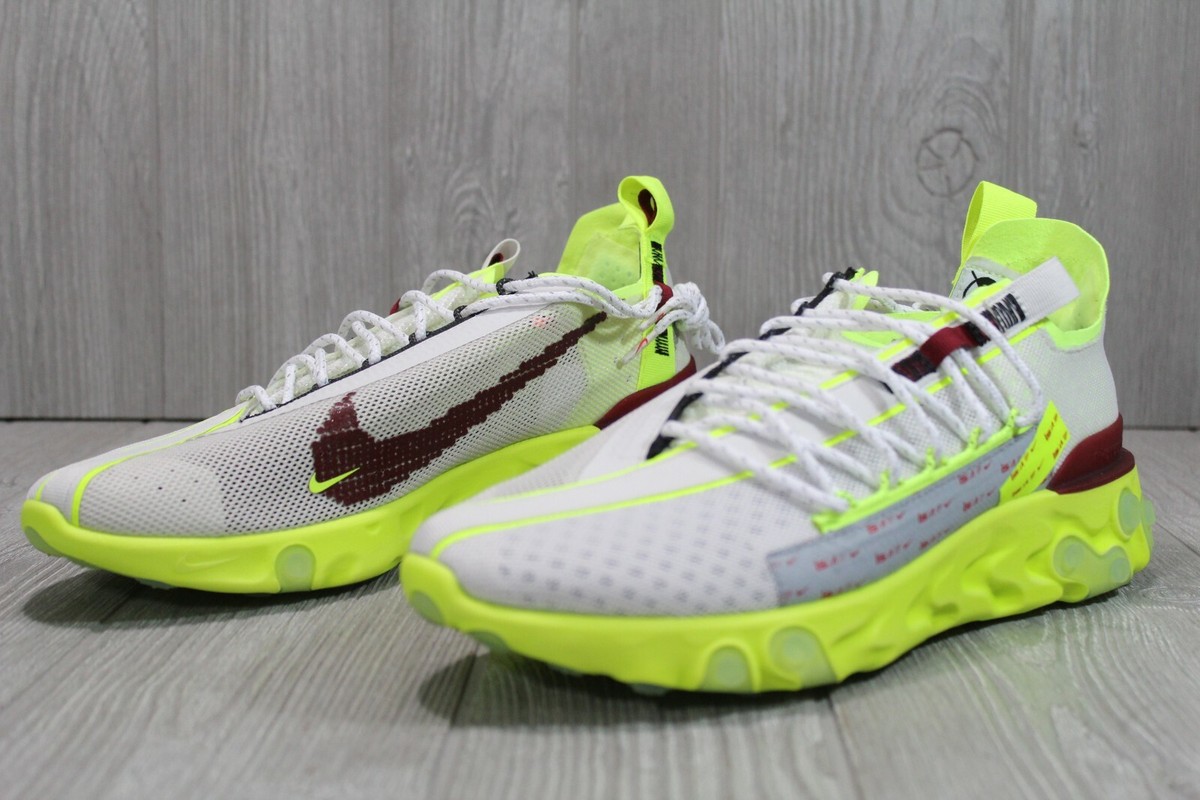 55 Nike React Runner ISPA Platinum/Volt Shoes CT2692 002  display picture 1