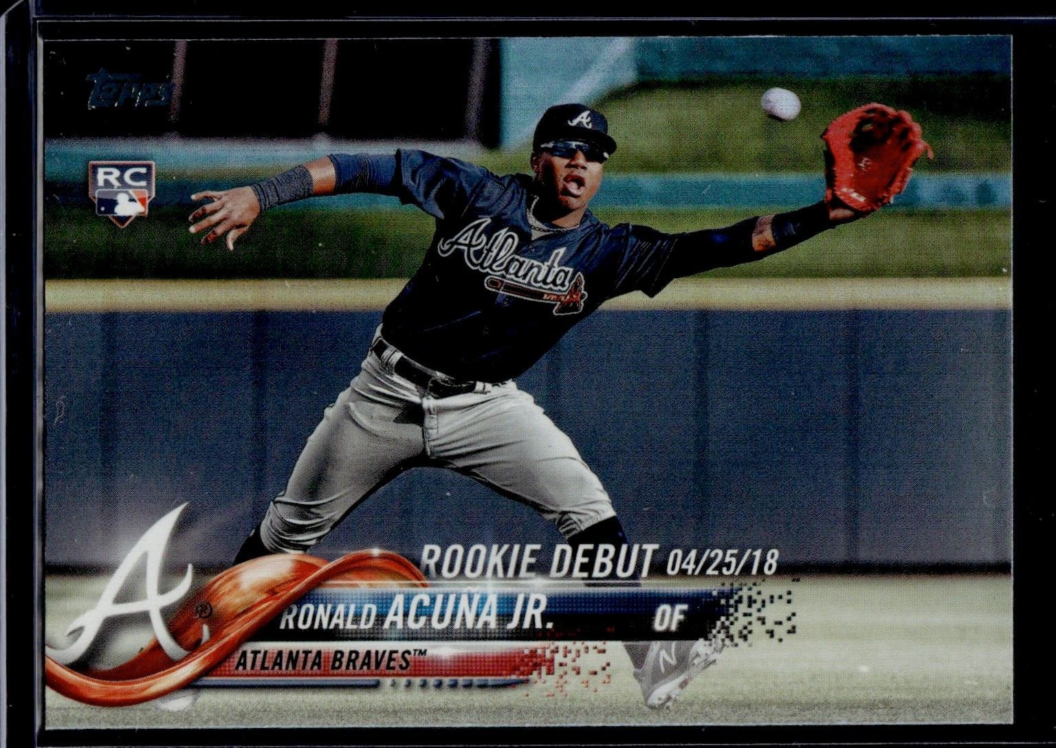 2018 Topps Update Baseball Ronald Acuna Jr #US252 Rookie RC Debut Rainbow Foil