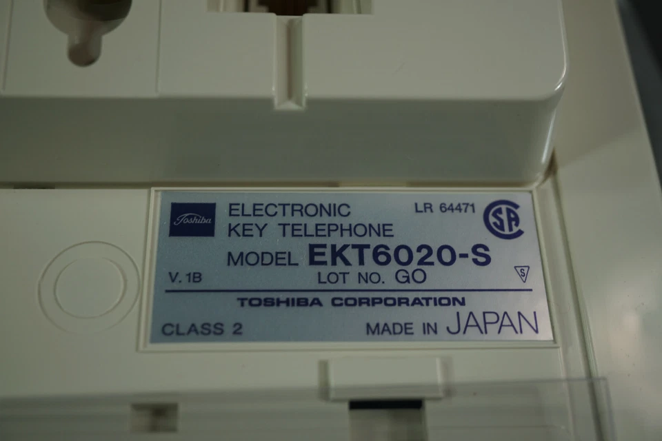 NUEVO Japón Toshiba Strata EKT 6020-S Manos Libres Negocios Teléfono Oficina Nostalgia Foto 4 de 4