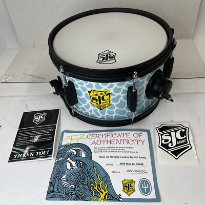 SJC Drums 6x14 Josh Dun SAI Scales Blue Washers Blue Straps Snare JDSSC614FBMSBB