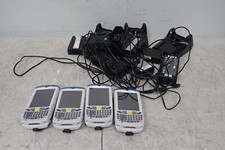 Lot of 4 Symbol Motorola MC55A0 Barcode Scanners w/ 4 CRD5500 Cradle Chargers