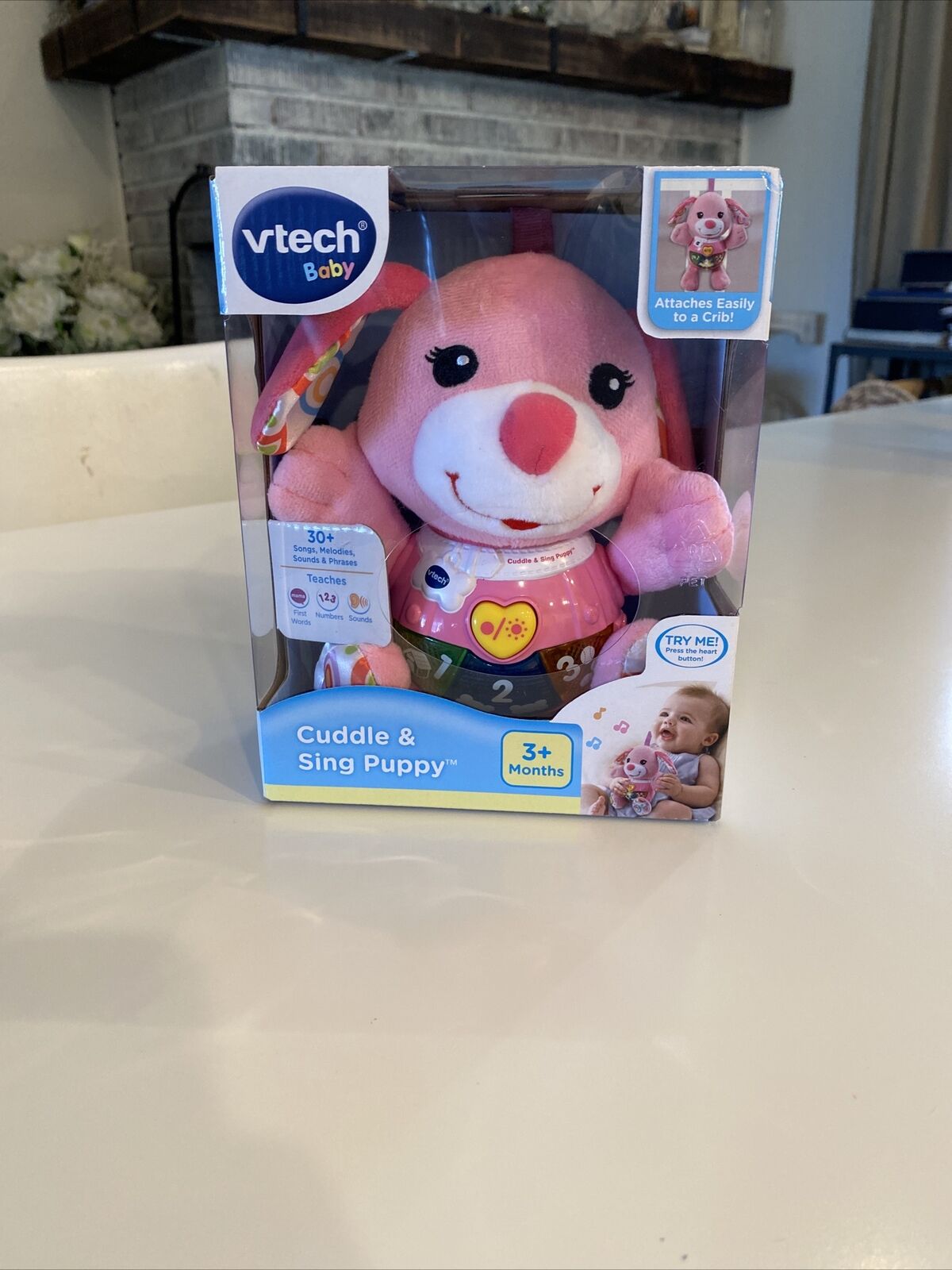 VTech Cuddle and Sing Puppy - Pink LULLABY SLEEP BABY - NEW!!!