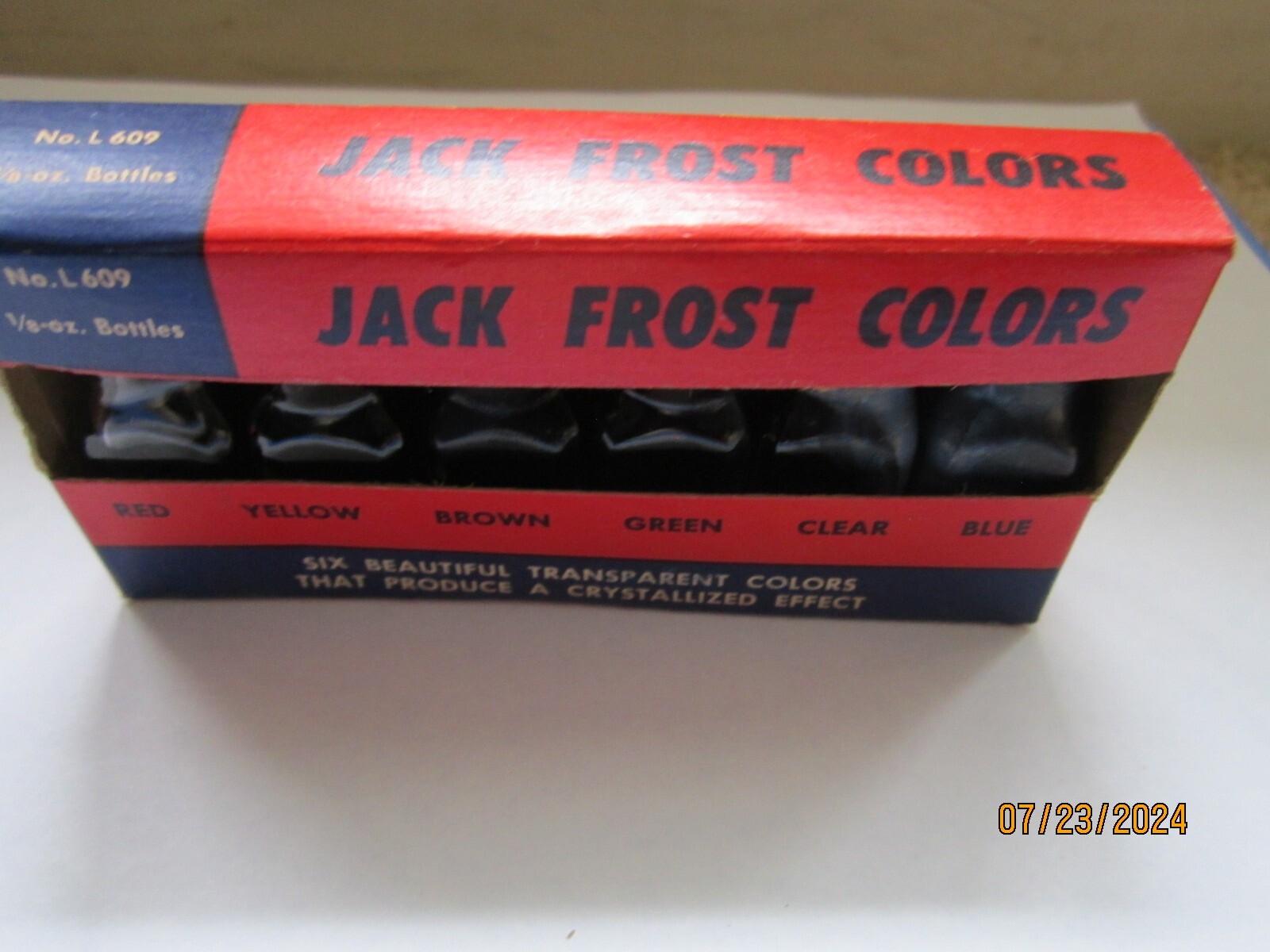 "Jack Frost Colors" Hazel Pearson Handicrafts vintage 1960s SET complete crystal