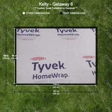 Tyvek Footprint for the Kelty Getaway 6 Tent