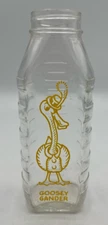 Samuel Callet 8 oz Glass Baby Formula Bottle Goosey Gander No Nipple