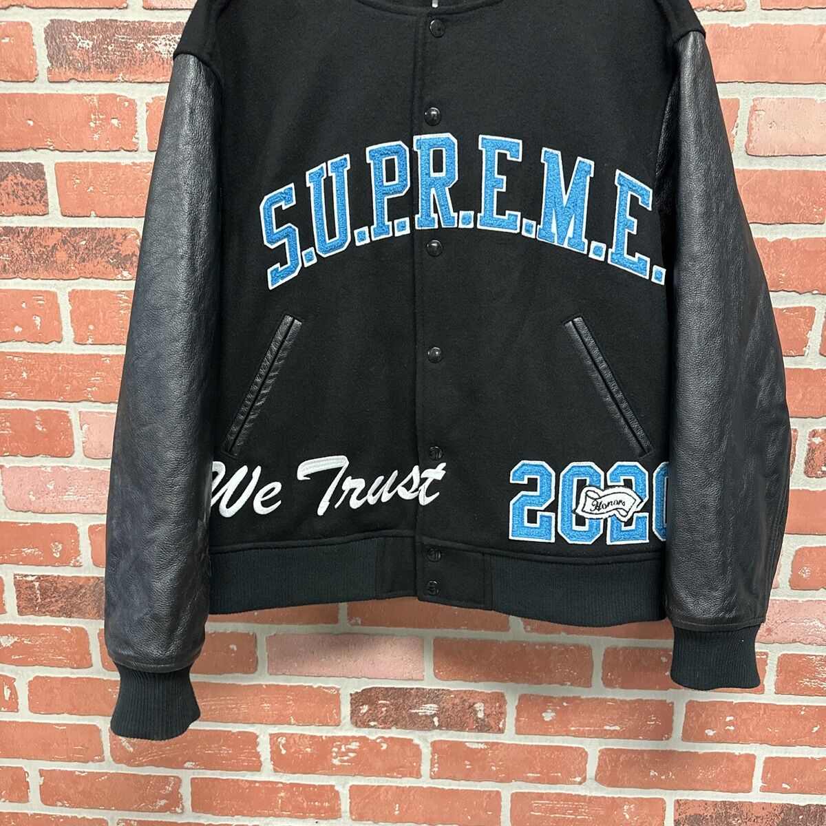100% Authentic Supreme King Hooded Varsity Jacket FW20 Size 100% Authentic Supreme King Hooded Varsity Jacket FW20 Size