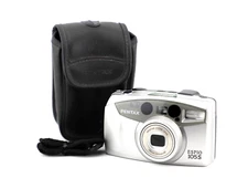 [N Mint] Pentax Espio 105S Silver 38-10mm Point & Shoot 35mm Film Camera w/ Case