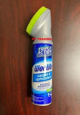 Woolite Carpet & Upholstery Triple Action Foam Cleaner Odor Stain Remover 12 oz 
